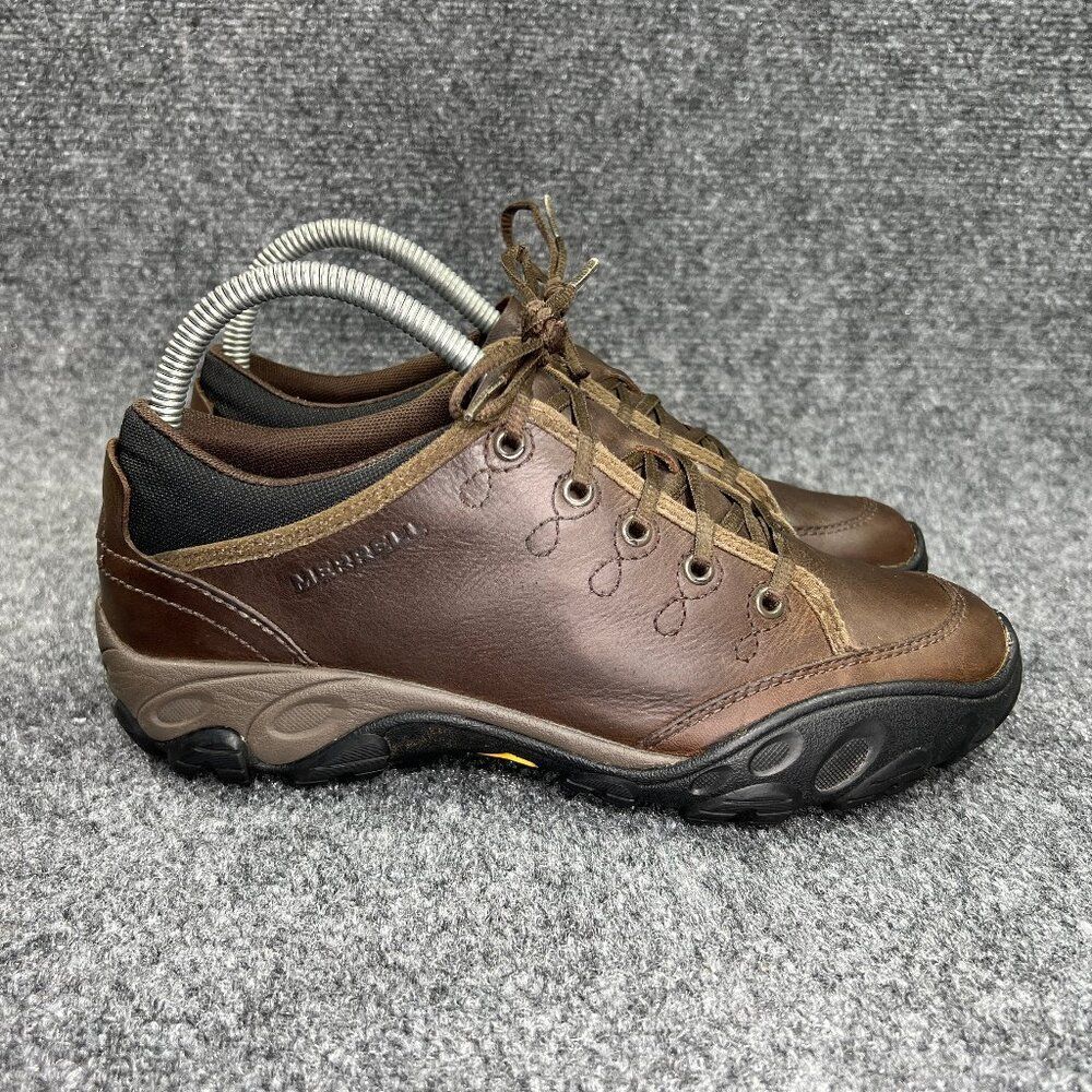 Merrell Hiking Shoes Women's Size 6.5 Quartz Brown Leather Low‎ Lace Up Outdoor